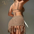 backless crochet set clothes